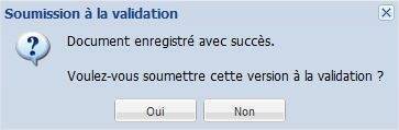 Envoyer page pour validation