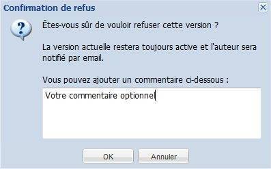 Refus d'une page