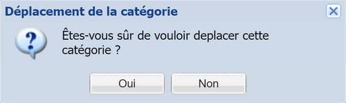 Déplacer une catégorie