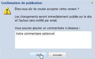 Validation d'une page