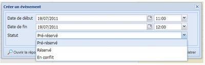 Modifier un événement