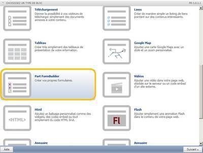 Création du formulaire