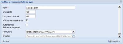 Création d’une salle