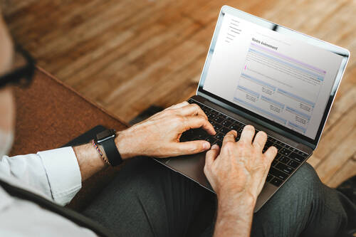 Image d'une personne utilisant le CMS IceCube 2