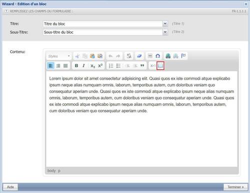 Ajout d'une variable